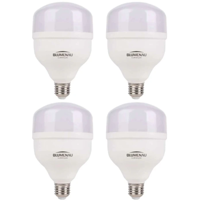 Kit 4 Lâmpada LED T120 E27 50W Bivolt Branco frio Blumenau