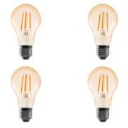 Kit 4 Lâmpada Led Filamento Nordecor 4W A60 2200K Bivolt