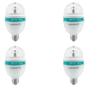 Kit 4 Lâmpada Led Party Colors 3W Rgb Bivolt Lumanti Novo Kit 4 Lâmpada Led Party Colors 3W Rgb Bivolt Lumanti Novo