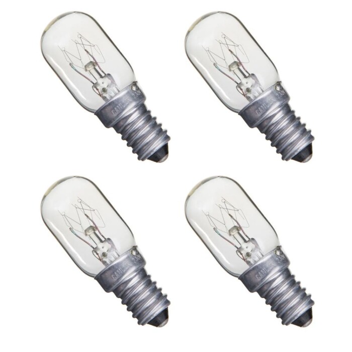 Kit 4 Lampadas Halogenas P/Micro Ondas E14 220v Taschibra