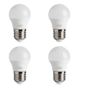Kit 4 Lâmpadas Led G45 4,8W 2700K Autovolt E27 G-Light
