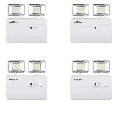 Kit 4 Luminária de Emergência LED Blumenau 10W 6.500K Novo