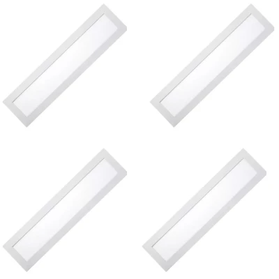 Kit 4 Painel Led Embutir Retangular 60Cm 6500K 25W Mbled