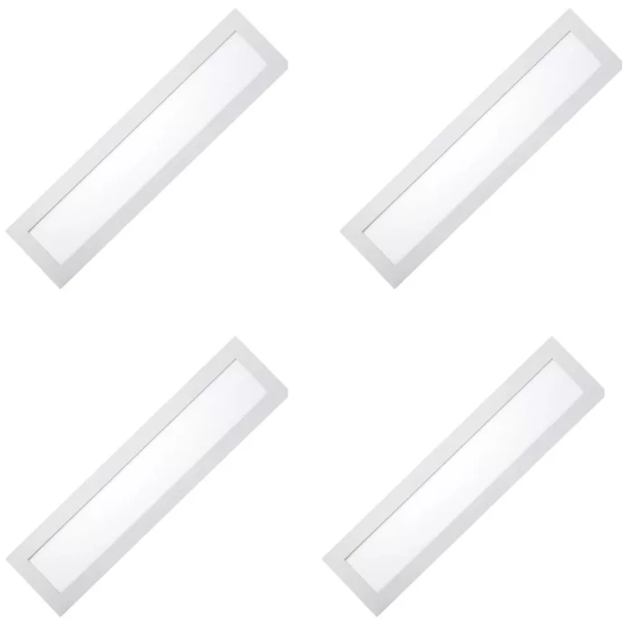 Kit 4 Painel Led Embutir Retangular 60Cm 6500K 25W Mbled Kit 4 Painel Led Embutir Retangular 60Cm 6500K 25W Mbled