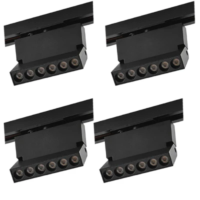 Kit 4 Projetor Led Duli Bivolt Nordecor 6W 3000K Preto