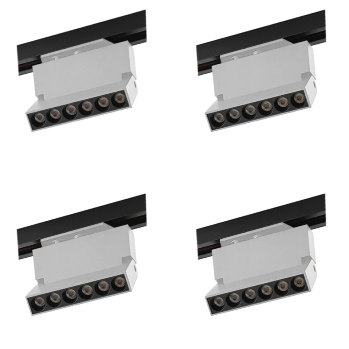 Kit 4 Projetor Led Duli Bivolt Nordecor 6W 4000K Branco