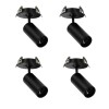 Kit 4 Spot Led Embutir Nypo 3000K Preto Astraled Direcionável Kit 4 Spot Led Embutir Nypo 3000K Preto Astraled Direcionável