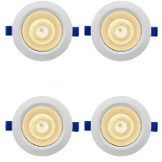 Kit 4 Spot Led Redondo Embutir 6w 3000k Blumenau Novo Kit 4 Spot Led Redondo Embutir 6w 3000k Blumenau Novo
