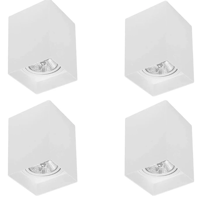 Kit 4 Spot Sobrepor Loch Ar70 Branco Bivolt Nordecor Novo