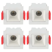 Kit 4 Un Downlight Led Embutir Evou 2W 3000K Br Dl-7406 Astraled