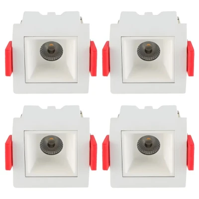 Kit 4 Un Downlight Led Embutir Astraled 2W 4000K Br DL-7317