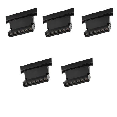 Kit 5 Projetor Led Duli Bivolt Nordecor 6W 4000K Preto Novo