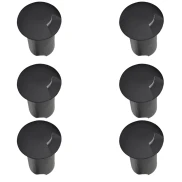 Kit 6 Embutido Solo Led Bivolt Open 1W 3000k Preto Kit 6 Embutido Solo Led Bivolt Open 1W 3000k Preto