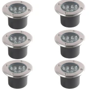 Kit 6 Embutido Solo Led Germany Bivolt Dresden 5W 3.000K Kit 6 Embutido Solo Led Germany Bivolt Dresden 5W 3.000K