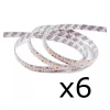 Kit 6 Fita Led Perfil 2835 Irc 90 240 leds 22w/m 2700k 5m