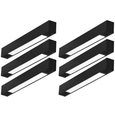Kit 6 Módulo Led Difusor Para trilho Duli 21cm 10w 4000K