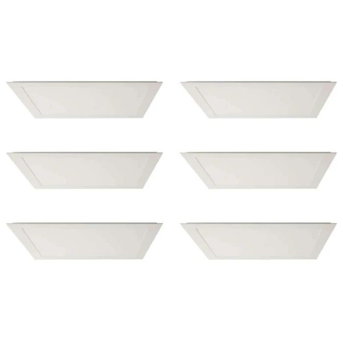Kit 6 Painel Led Embutir Quadrado 32W 6500K Branco Blumenau