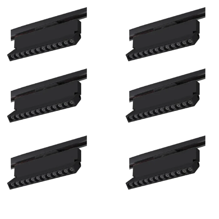Kit 6 Projetor Duli Para Trilho Bivolt Nordecor 12W 4000K