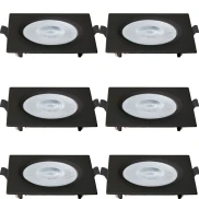 Kit 6 Spot Embutir Blumenau Bivolt 6W Bivolt Led 6.500K Kit 6 Spot Embutir Blumenau Bivolt 6W Bivolt Led 6.500K