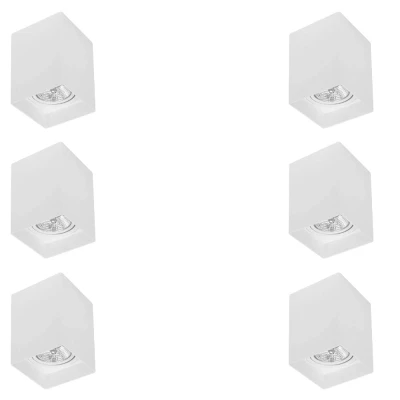 Kit 6 Spot Sobrepor Loch Ar70 Branco Bivolt Nordecor Novo