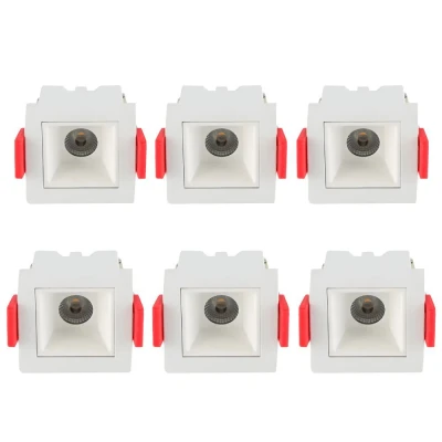 Kit 6 Un Downlight Led Embutir Astraled 2W 4000K Br DL-7317