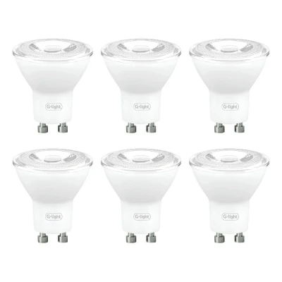 Kit 6 Un Lâmpada Led G-Light Mr11 Gu10 3.5w 2700k Luz Amarela
