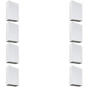 Kit 8 Arandela Mince Pequena Led 4w 3000k Branco Novo Kit 8 Arandela Mince Pequena Led 4w 3000k Branco Novo