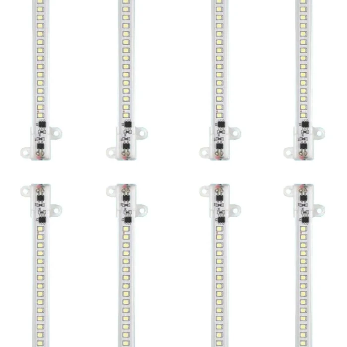 Kit 8 Barras De Led 1M 12W 6500K 220V MB LED