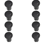 Kit 8 Embutido Solo Led Bivolt Open 1W 3000k Preto Kit 8 Embutido Solo Led Bivolt Open 1W 3000k Preto