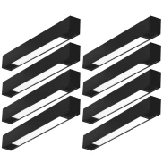 Kit 8 Módulo Led Difusor Trilho 21cm 10w 3000K Pt Nordecor Kit 8 Módulo Led Difusor Trilho 21cm 10w 3000K Pt Nordecor