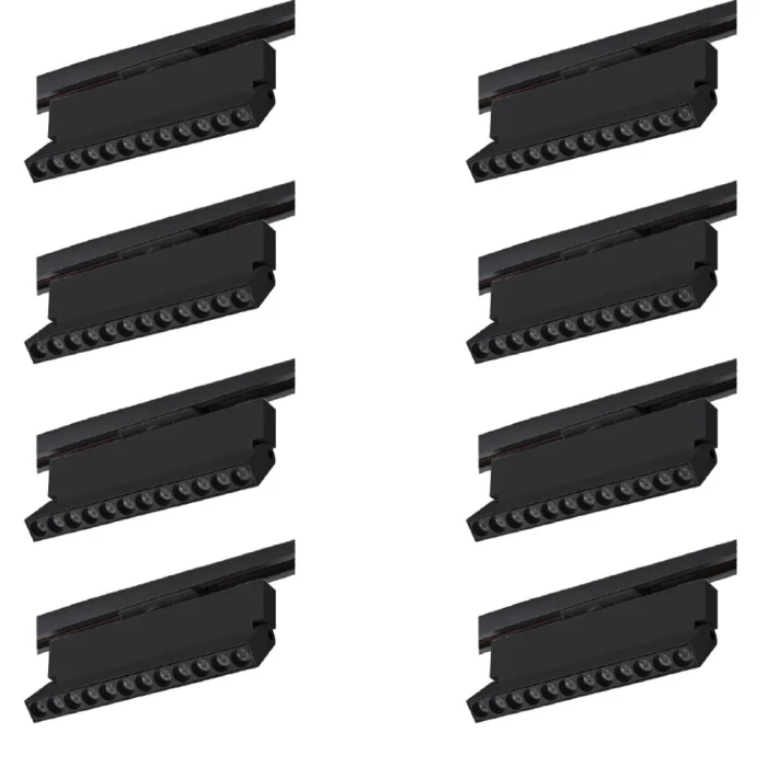 Kit 8 Projetor Led Para Trilho Bivolt Nordecor 12W 3000K