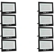 Kit 8 Refletor Led Slim G-Light 6500K 200W Bivolt Novo