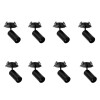 Kit 8 Spot Led Embutir Nypo 3W 3000K Preto Direcionável