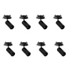 Kit 8 Spot Led Embutir Nypo 3W 3000K Preto Direcionável