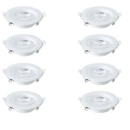 Kit 8 Spot Led Embutir Redondo Blumenau 8W Bivolt 3000K Kit 8 Spot Led Embutir Redondo Blumenau 8W Bivolt 3000K