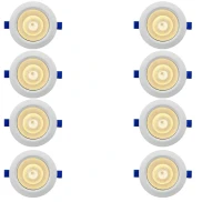 Kit 8 Spot Led Redondo Embutir 6w 3000k Blumenau Novo