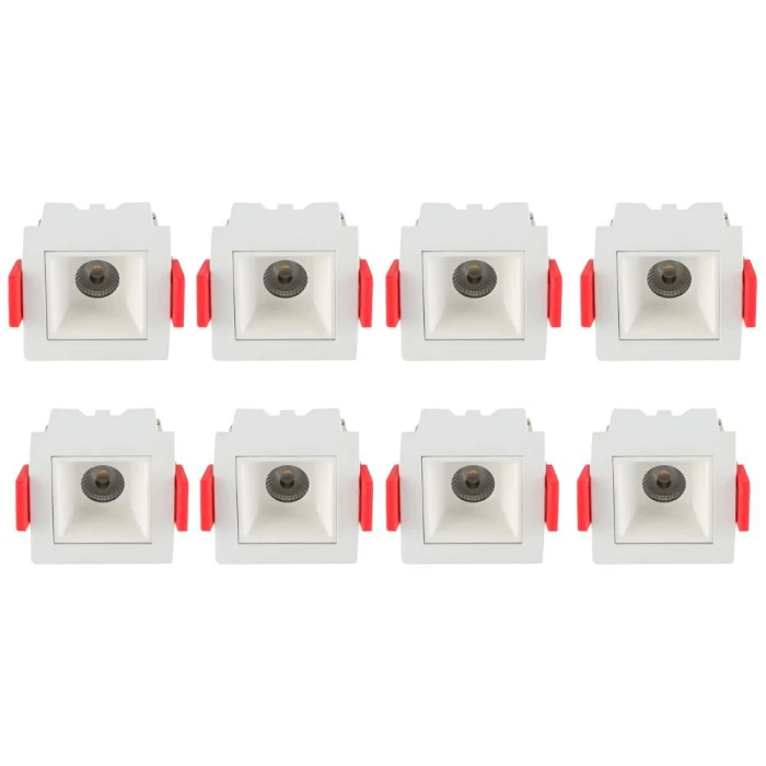 Kit 8 Un Downlight Led Embutir Astraled 2W 4000K Br DL-7317