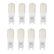 Kit 8 Un Lâmpada Led Pin G9 5W 2400K Autovolt Lumanti