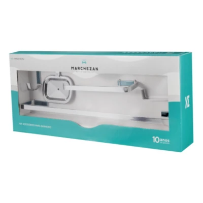 Kit Acessorios Banheiro Linha Fit 17000 Marchezan