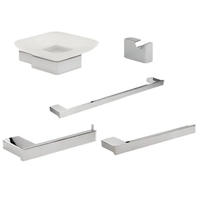 Kit Acessórios Para Banheiro Safira Metal 37000 Marchezan