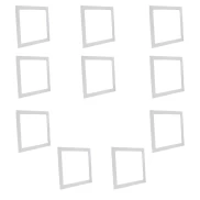Kit Com 10 Painel Backlight Quadrado 18W 6500K Branco