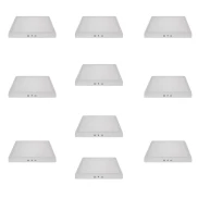 Kit Com 10 Painel Led Quadrado Sobrepor 24W 3000K Blumenau Kit Com 10 Painel Led Quadrado Sobrepor 24W 3000K Blumenau