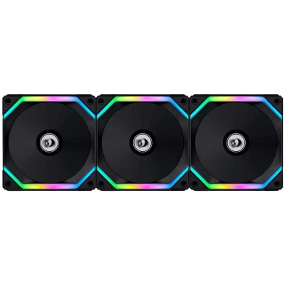 Kit Com 3 Fans Gamer Redragon Li Uni Preto SL120 RGB 120mm