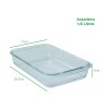 Kit Com 4 Assadeiras De Vidro Refratário Para Forno Mixtou