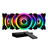Kit Com 5 Fans Aeolus M2 1205R Cor Preto Rgb Gamdias Kit Com 5 Fans Aeolus M2 1205R Cor Preto Rgb Gamdias