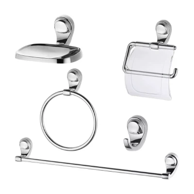 Kit De Acessórios Para Banheiro C/5 Peças Cromado Lorenzetti