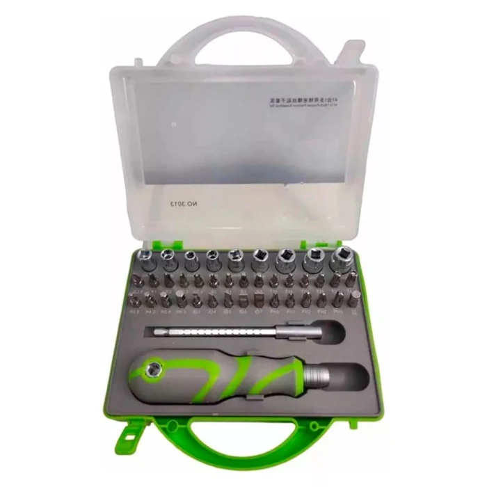 Kit De Ferramentas Com Maleta 41 Peças Cor Verde X-cell
