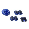 Kit De Proteção Com Capacete Joelheira Cotoveleira Azul Bel Kit De Proteção Com Capacete Joelheira Cotoveleira Azul Bel