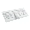 Kit De Teclado E Mouse Sem Fio Wireless Lecoo Kw202 Branco