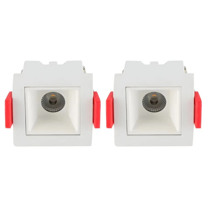 Kit 2 Un Downlight Led Embutir Astraled 2W 4000K Br DL-7317